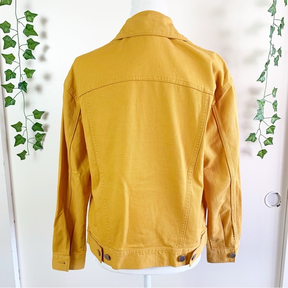 NWOT H&M Mustard Yellow Denim Jacket | XS - Picture 4 of 7